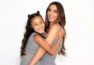 North West Sports Black Lipstick and Blue Hair for Halloween After Kim Kardashian Comments
