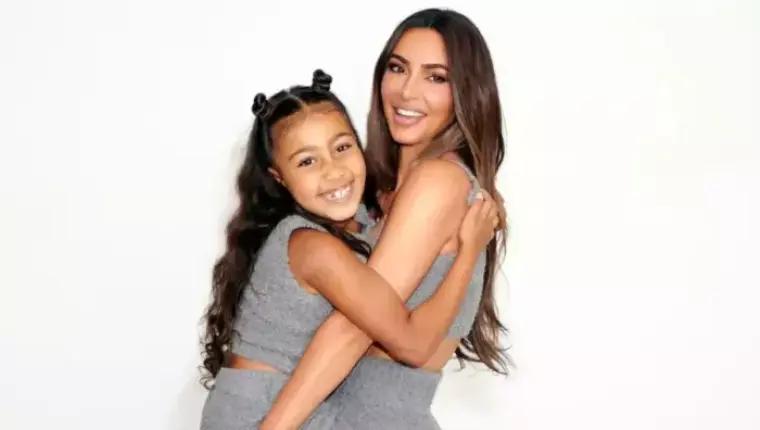 North West Sports Black Lipstick and Blue Hair for Halloween After Kim Kardashian Comments