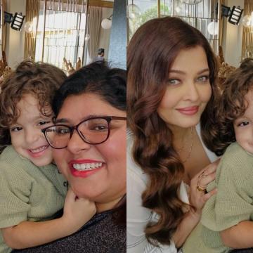 Child Actor Namah Singh Deewana Shares BTS Photos from Ad Shoot with Aishwarya Rai