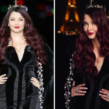 Aishwarya Rai Bachchan Debuts 'Royal Crimson Glam' at Paris Fashion Week for L'Oréal Paris