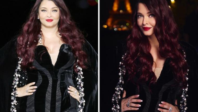 Aishwarya Rai Bachchan Debuts 'Royal Crimson Glam' at Paris Fashion Week for L'Oréal Paris