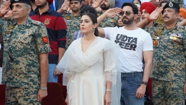 Ayushmann Khurrana and Sara Ali Khan Visit Attari-Wagah Border for Udta Teer Promotion
