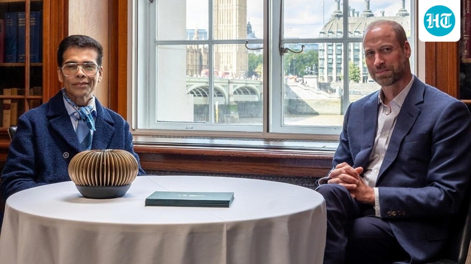 Prince William Calls Karan Johar an 'Icon' in London