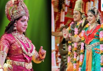 Hema Malini Performs as Goddess Durga in Hyderabad for Navratri