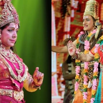 Hema Malini Performs as Goddess Durga in Hyderabad for Navratri