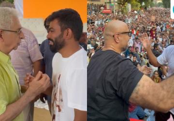 Naseeruddin Shah and Vishal Dadlani Join Protest at Shivaji Park