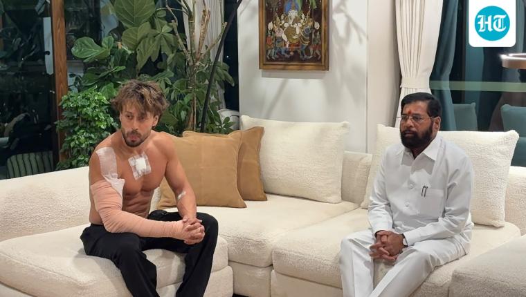Tiger Shroff Appears in Bandages After Shooting Incident and Meets Eknath Shinde