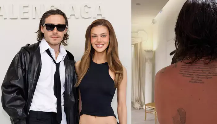 Brooklyn Beckham Shows Off Tattooed Love Letter From Nicola Peltz in Paris