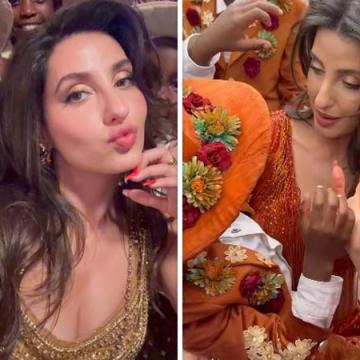 Nora Fatehi Shares Candid Moments With Masaka Kids From 'Jailer 2' Song 'Bindaas'