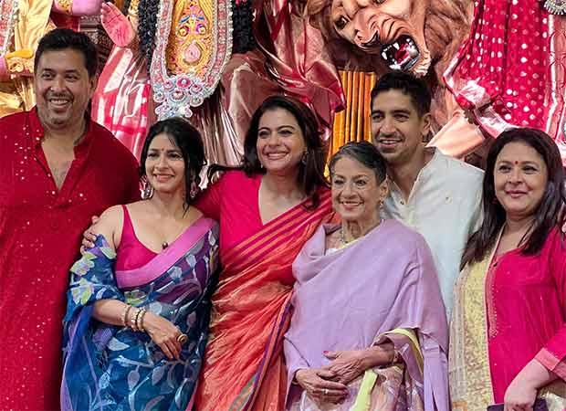 Kajol Attends the 80th North Bombay Sarbojanin Durga Puja in Mumbai