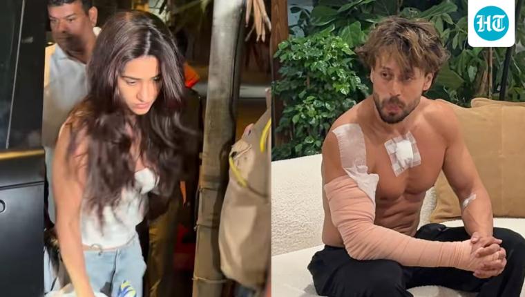 Disha Patani Visits Tiger Shroff After Shooting Incident