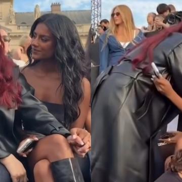 Aishwarya Rai Greets Simone Ashley at Paris Fashion Week
