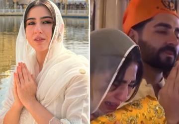 Sara Ali Khan Gets Emotional During Golden Temple Visit with Ayushmann Khurrana