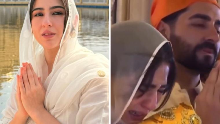 Sara Ali Khan Gets Emotional During Golden Temple Visit with Ayushmann Khurrana
