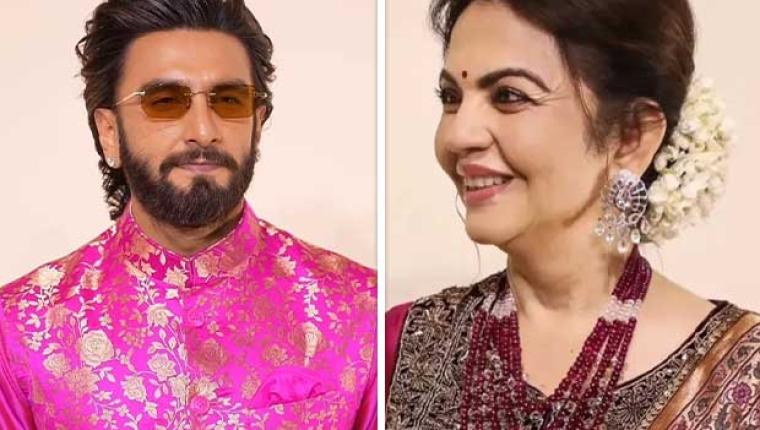 Ranveer Singh Dances Garba with Nita Ambani at Swadesh Eros Anniversary Party
