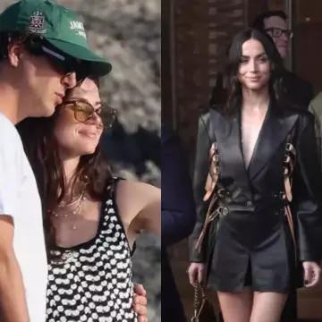 Ana de Armas Makes Public Appearance With Beto Montenegro at Paris Fashion Week