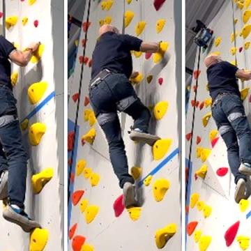 Anupam Kher Climbs 35-Foot Rock Wall in North Carolina at 71
