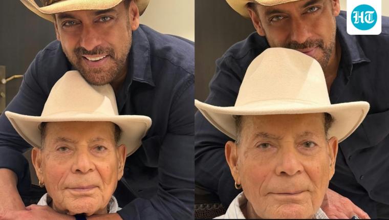 Salman Khan Shares Pictures Wearing Matching Cowboy Hats With Father Salim Khan