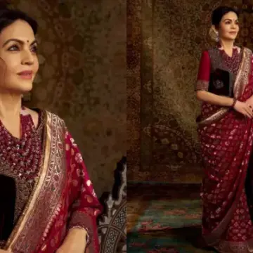 Nita Ambani Wears Ashavali Saree for Swadesh First Anniversary