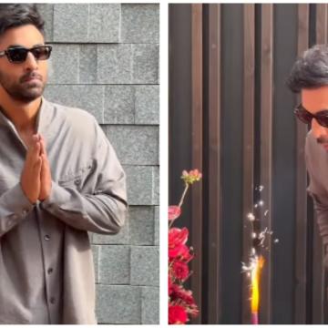 Ranbir Kapoor Celebrates 44th Birthday with Fans and Paparazzi