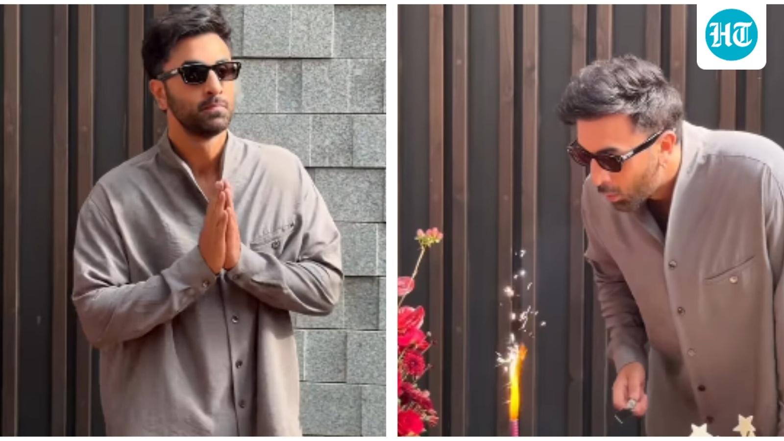 Ranbir Kapoor Celebrates 44th Birthday with Fans and Paparazzi