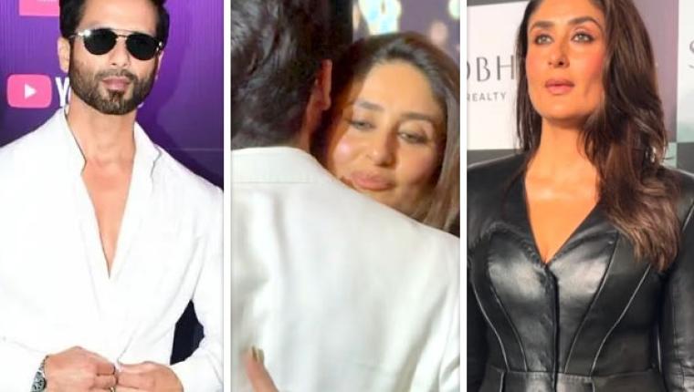 Shahid Kapoor and Kareena Kapoor Khan Share a Warm Hug at IIFA Press Conference