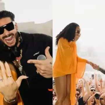 Pauly D Proposes to Nikki Hall in Las Vegas