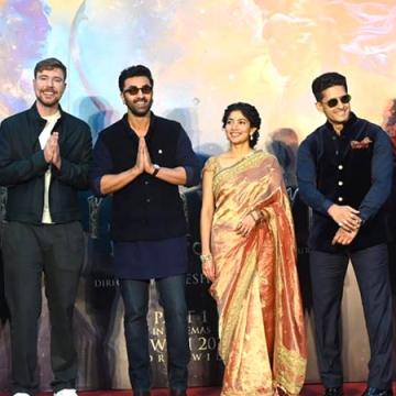MrBeast Shares Photos From Ramayana Red Carpet With Ranbir Kapoor and Team