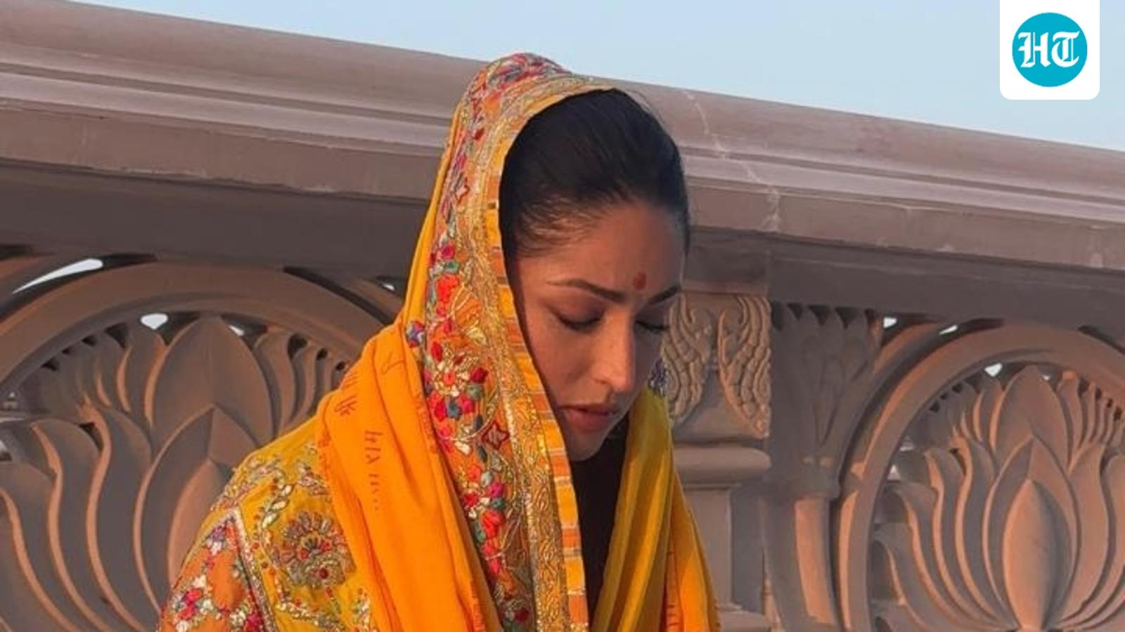 Yami Gautam Visits Ayodhya’s Ram Mandir Ahead of Nayyi Navelli Release