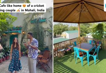 Cricket-Loving Couple Builds Cafe-Like Dream Home in Mohali
