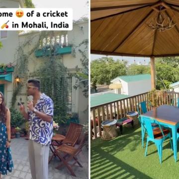 Cricket-Loving Couple Builds Cafe-Like Dream Home in Mohali
