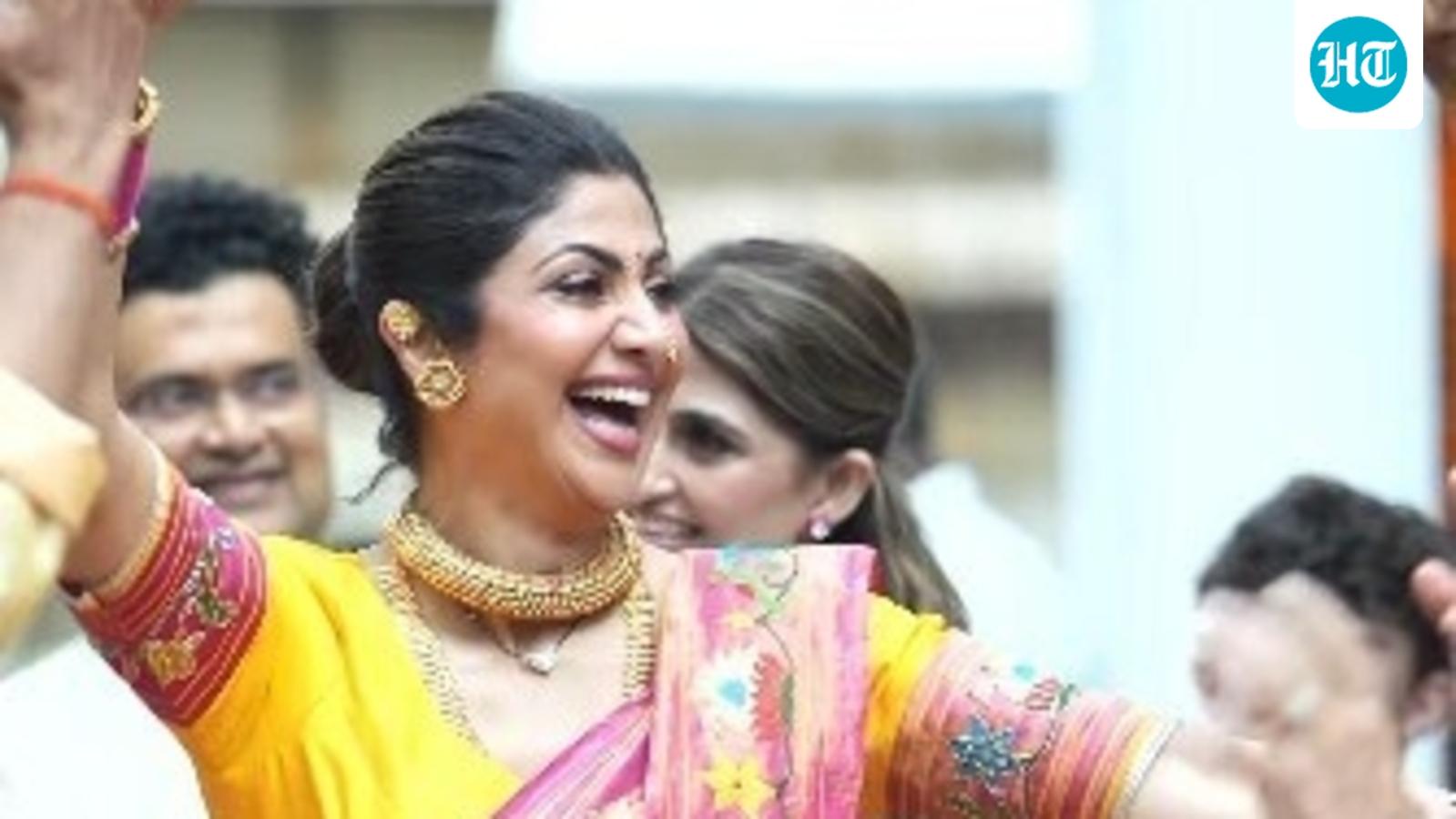 Shilpa Shetty Kundra Reacts to Video of Her Viral Dance at Bappa's Farewell