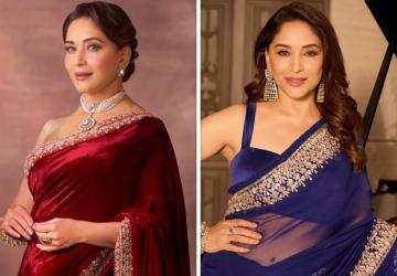 Navratri Special: 9 Saree Styles Inspired by Madhuri Dixit