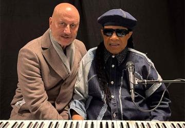 Anupam Kher Meets Stevie Wonder in Stockholm and Praises the Singer's Warmth
