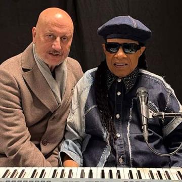 Anupam Kher Meets Stevie Wonder in Stockholm and Praises the Singer's Warmth