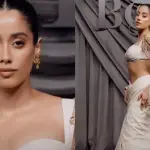 Janhvi Kapoor Wears Sculpted Saree and Bejeweled Blouse at BoF 500 in Paris