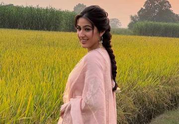 Sara Ali Khan Recreates Amrita Singh's Iconic Look During Udta Teer Promotions