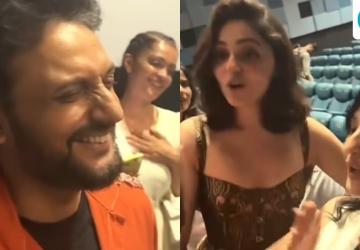 Aneet Padda and Charu Shankar Sing About Mohammed Zeeshan Ayyub’s Hair at Hunkkaar Premiere