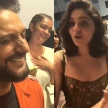 Aneet Padda and Charu Shankar Sing About Mohammed Zeeshan Ayyub’s Hair at Hunkkaar Premiere