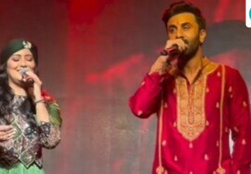 Ranbir Kapoor Visits Mumbai Durga Puja Pandal and Meets Ayan Mukerji