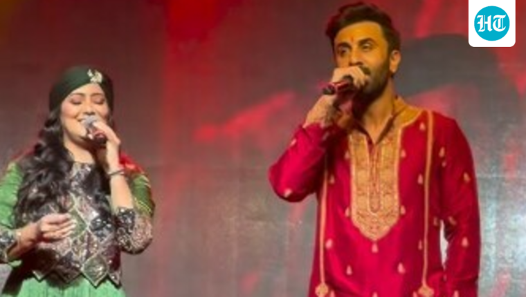 Ranbir Kapoor Visits Mumbai Durga Puja Pandal and Meets Ayan Mukerji