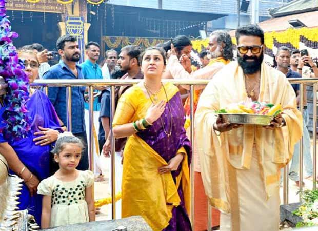 Rishab Shetty Visits Kollur with Family for Dasara