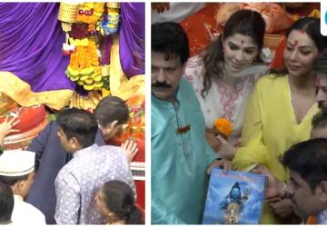 Shah Rukh Khan, Gauri Khan, and Suhana Khan Offer Prayers at Lalbaugcha Raja