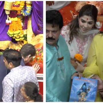 Shah Rukh Khan, Gauri Khan, and Suhana Khan Offer Prayers at Lalbaugcha Raja
