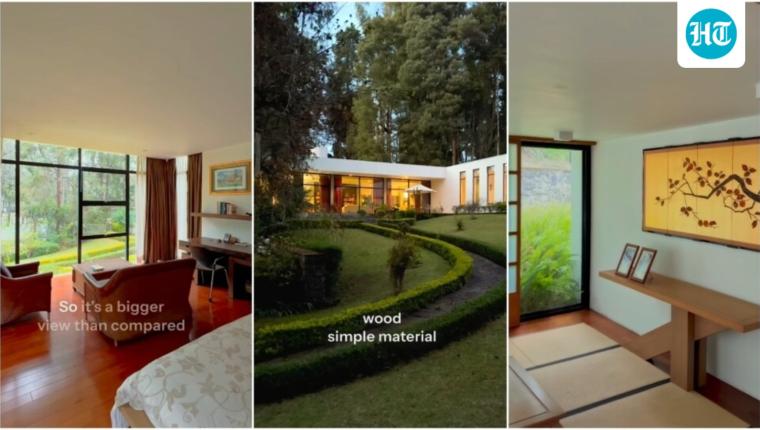 Step inside a 6,500 square foot Kodaikanal home featuring soothing interiors and lawns