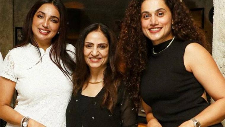 Taapsee Pannu and Kanika Dhillon Celebrate Gandhari Success with Netflix