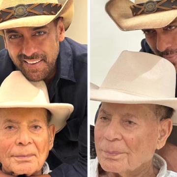 Salman Khan Shares Photos With Father Salim Khan in Cowboy Hats