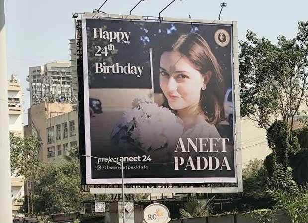 Fans Celebrate Aneet Padda's 24th Birthday with Mumbai Billboard and Charity Initiatives