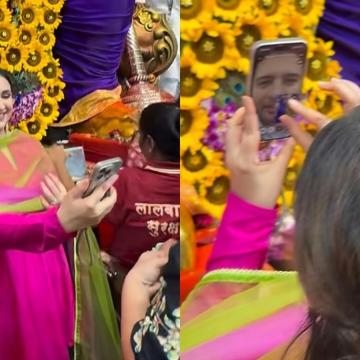 Parineeti Chopra Visits Lalbaugcha Raja Ahead of Web Series Debut