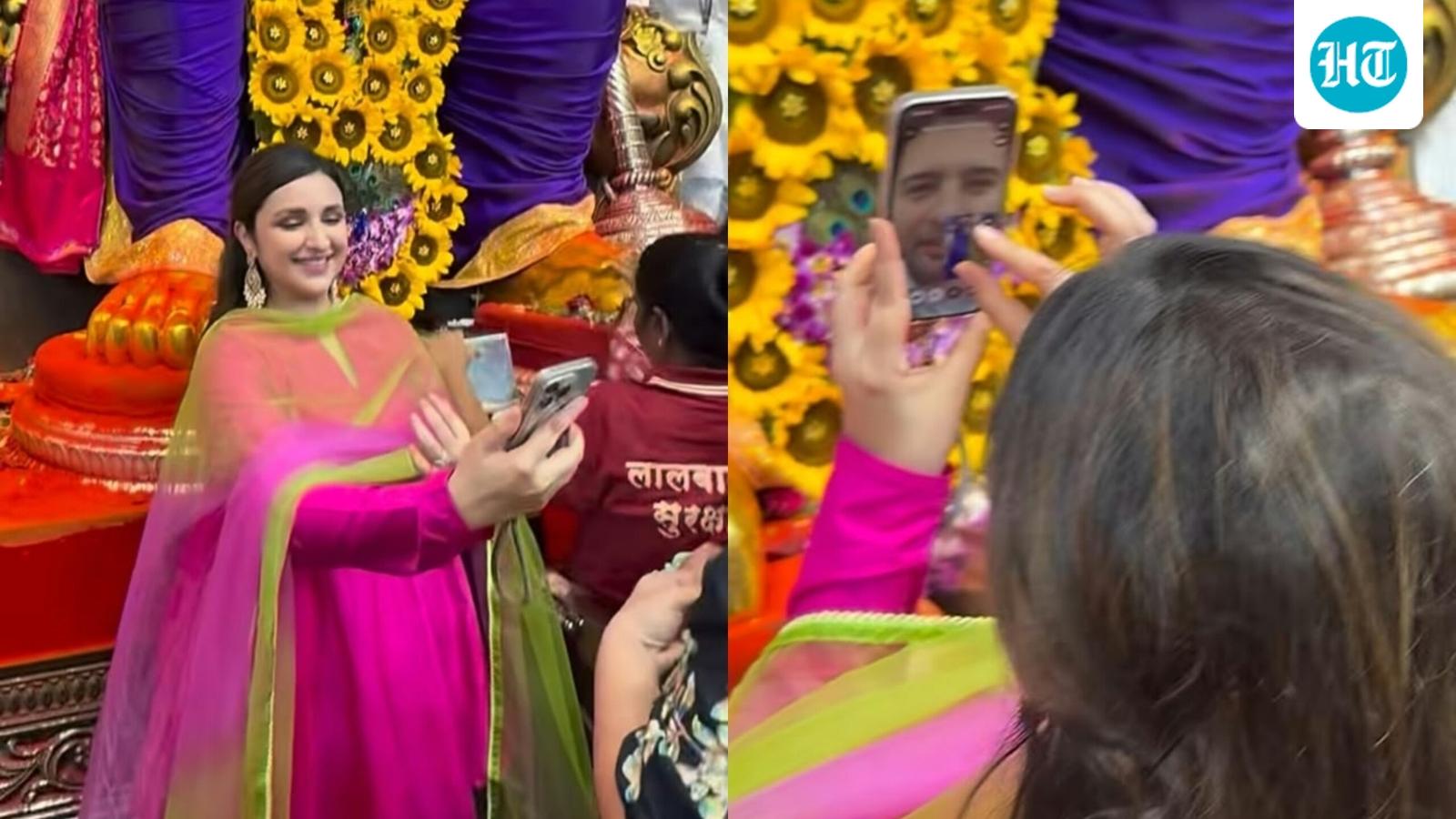 Parineeti Chopra Visits Lalbaugcha Raja Ahead of Web Series Debut
